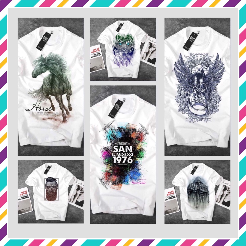 Áo Thun Unisex ✔️ FREE SHIP 🆗 Áo thun nam nữ tay lỡ in hình chất liệu cotton 35/65 thoáng mát | BigBuy360 - bigbuy360.vn