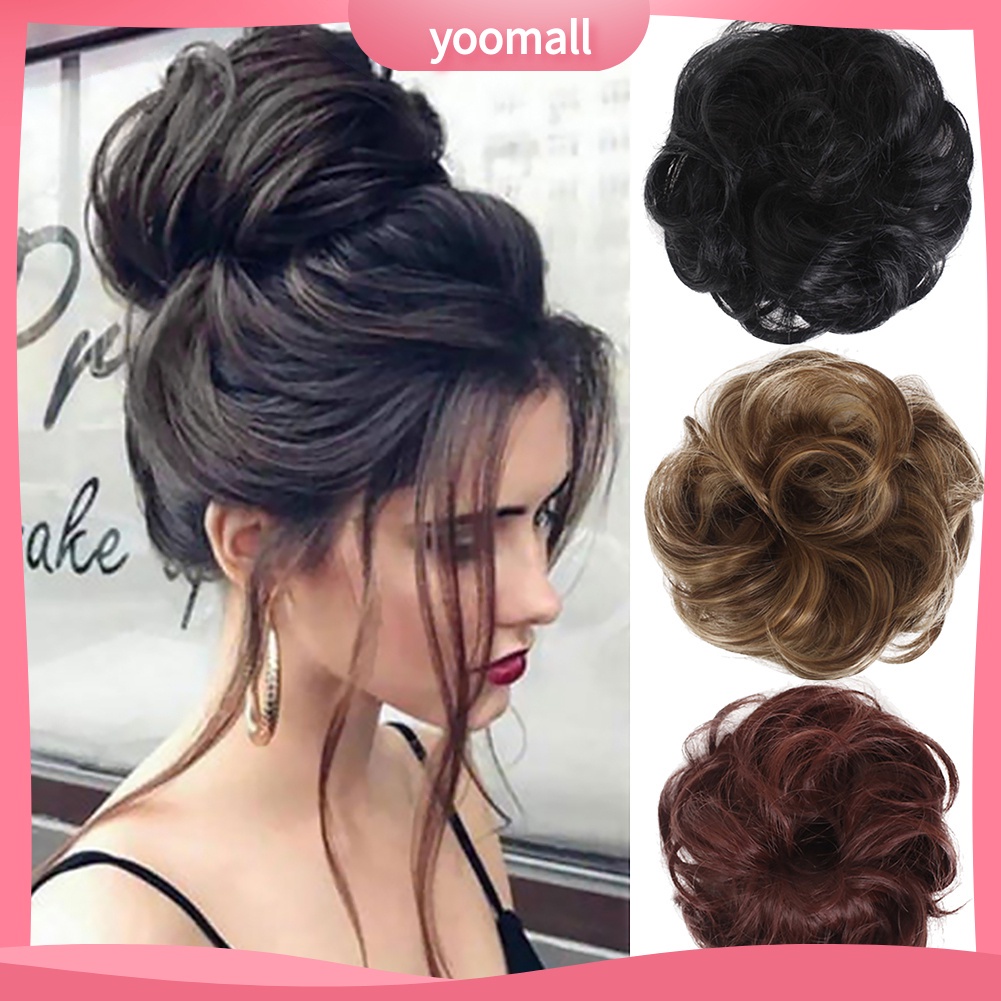 Búi Tóc Giả Xoăn Co Giãn