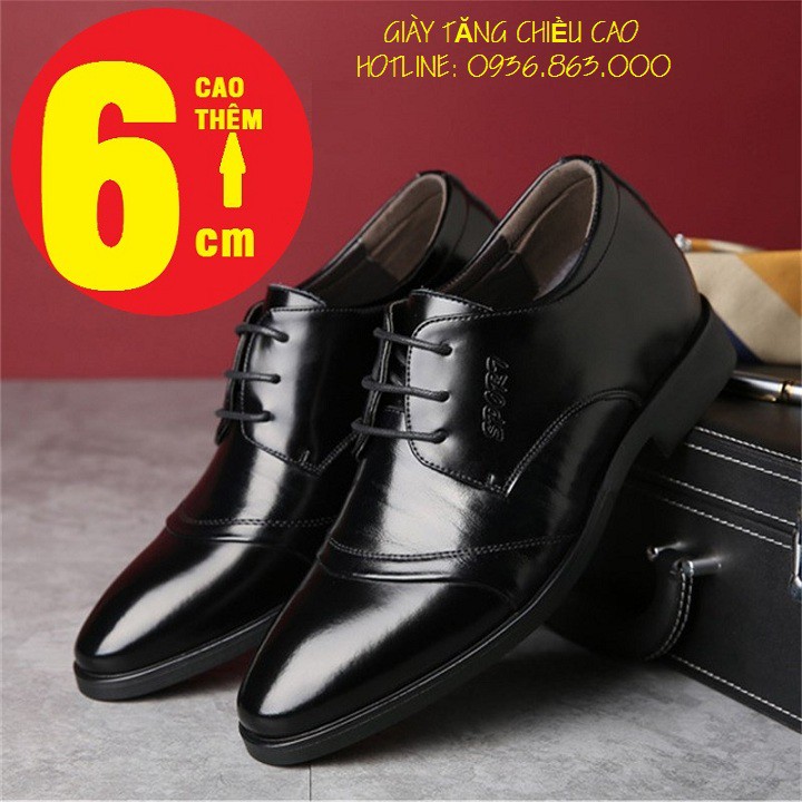 GIÀY TĂNG CHIỀU CAO 6CM DA CAO CẤP