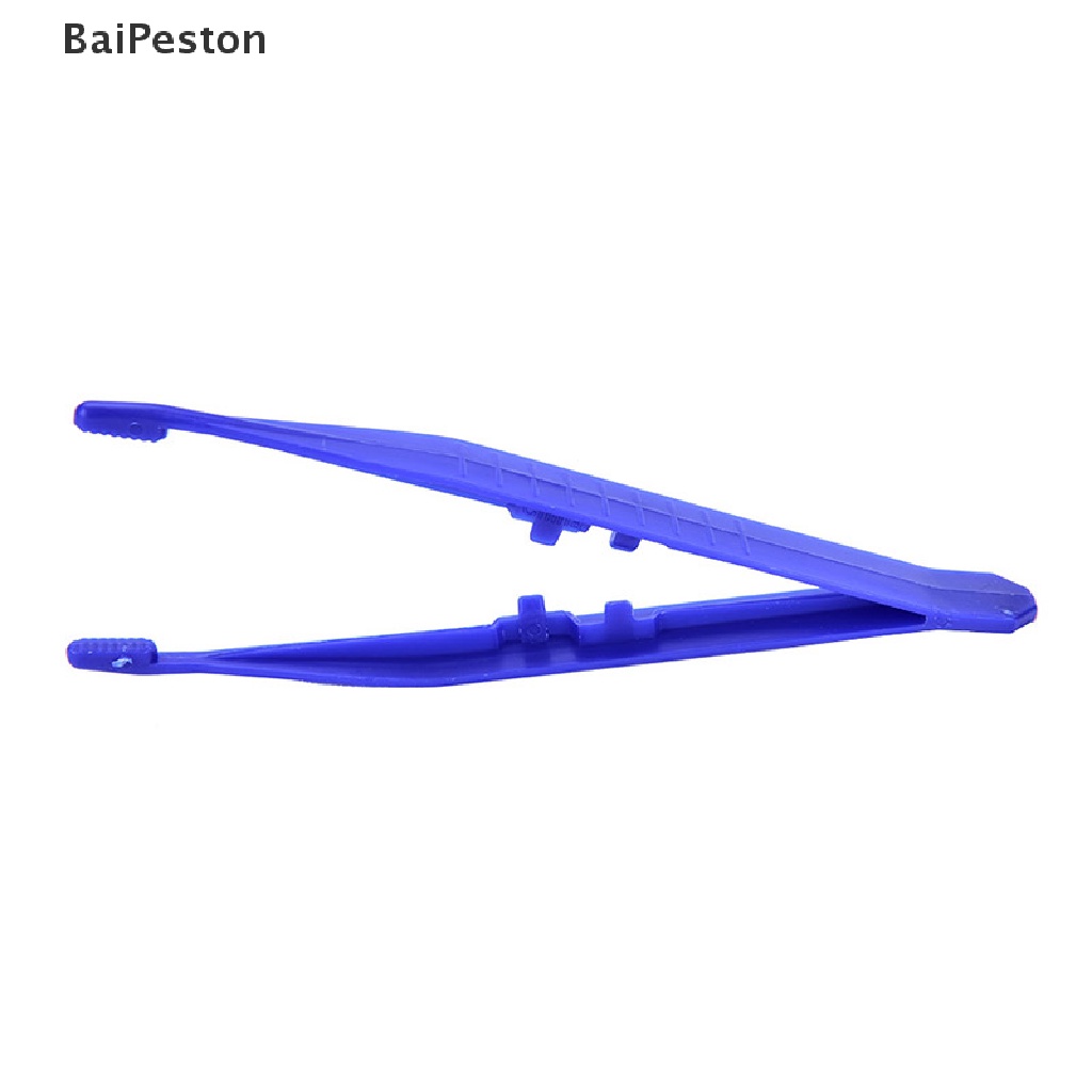 Set 10 Nhíp Y Tế Bằng Nhựa Màu Xanh Dương ♨Nóng Bỏng