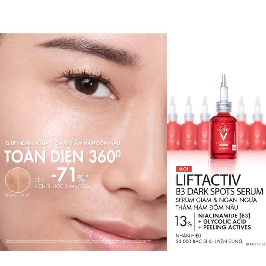 Tinh Chất Giúp Cải Thiện &amp; Ngăn Ngừa Thâm Nám Đốm Nâu Vichy Liftactiv B3 Dark Spots - (5ml / 30ml)