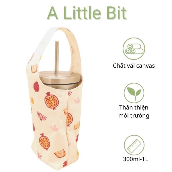 Quai vải đựng Bình Giữ Nhiệt hoạ tiết đa dạng dễ thương - A Little Bit