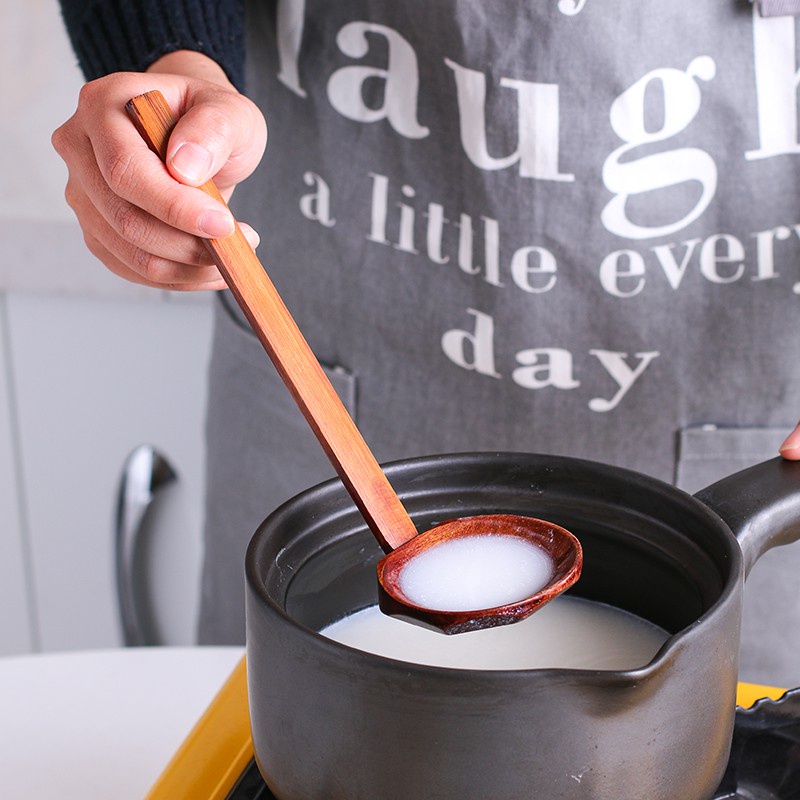 Muỗng Múc Canh Cán Dài Bằng Gỗ Phong Cách Nhật Bản