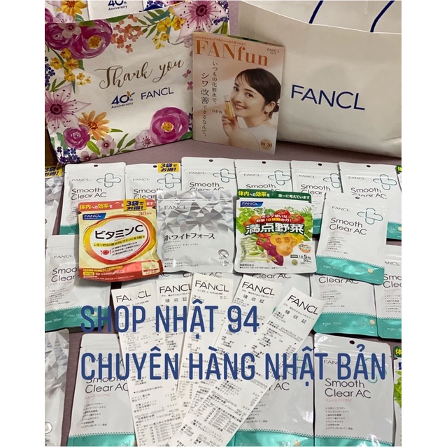 Viên Uông Hỗ trợ Giảm mụn Fancl smooth Clear AC Nhật Bản(có bill) | BigBuy360 - bigbuy360.vn