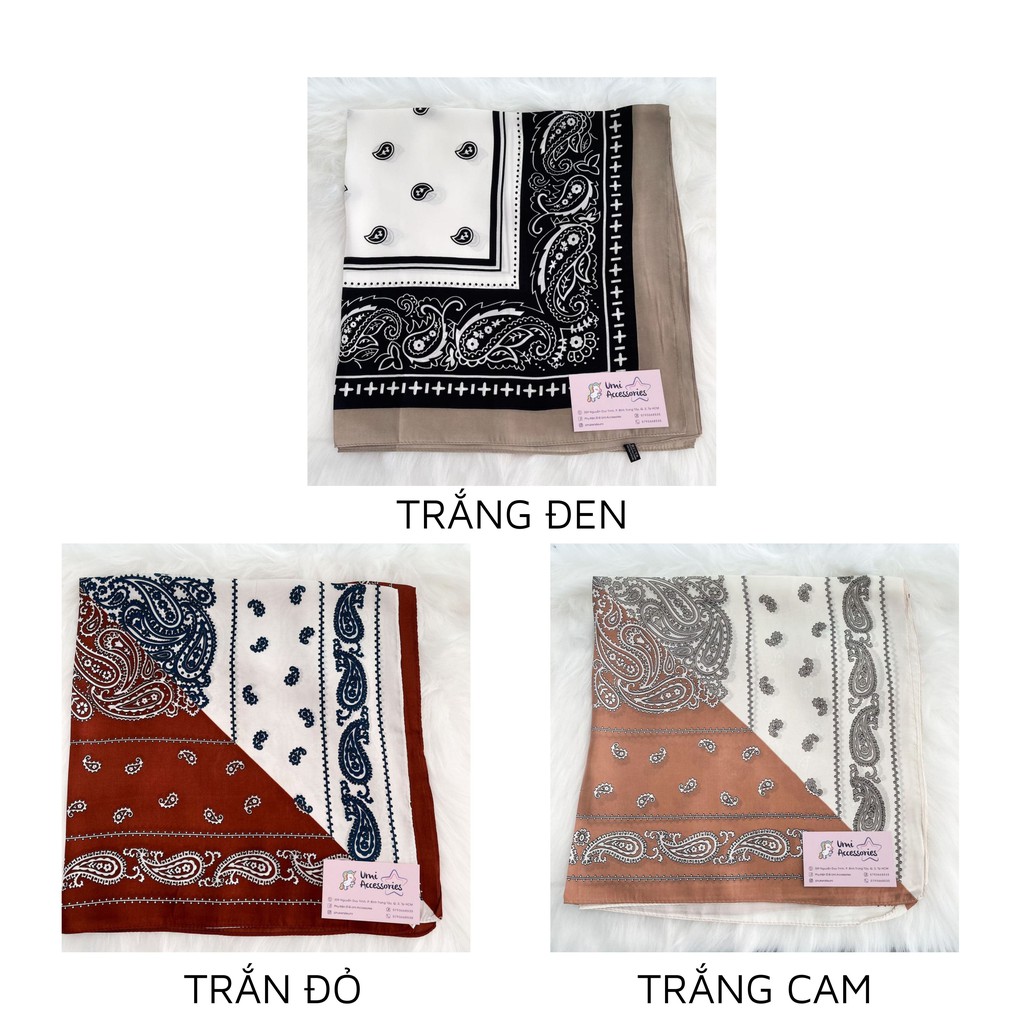 Khăn Bandana Khăn Choàng Cổ Họa Tiết Indian Cực Xinh Xắn UMI K13