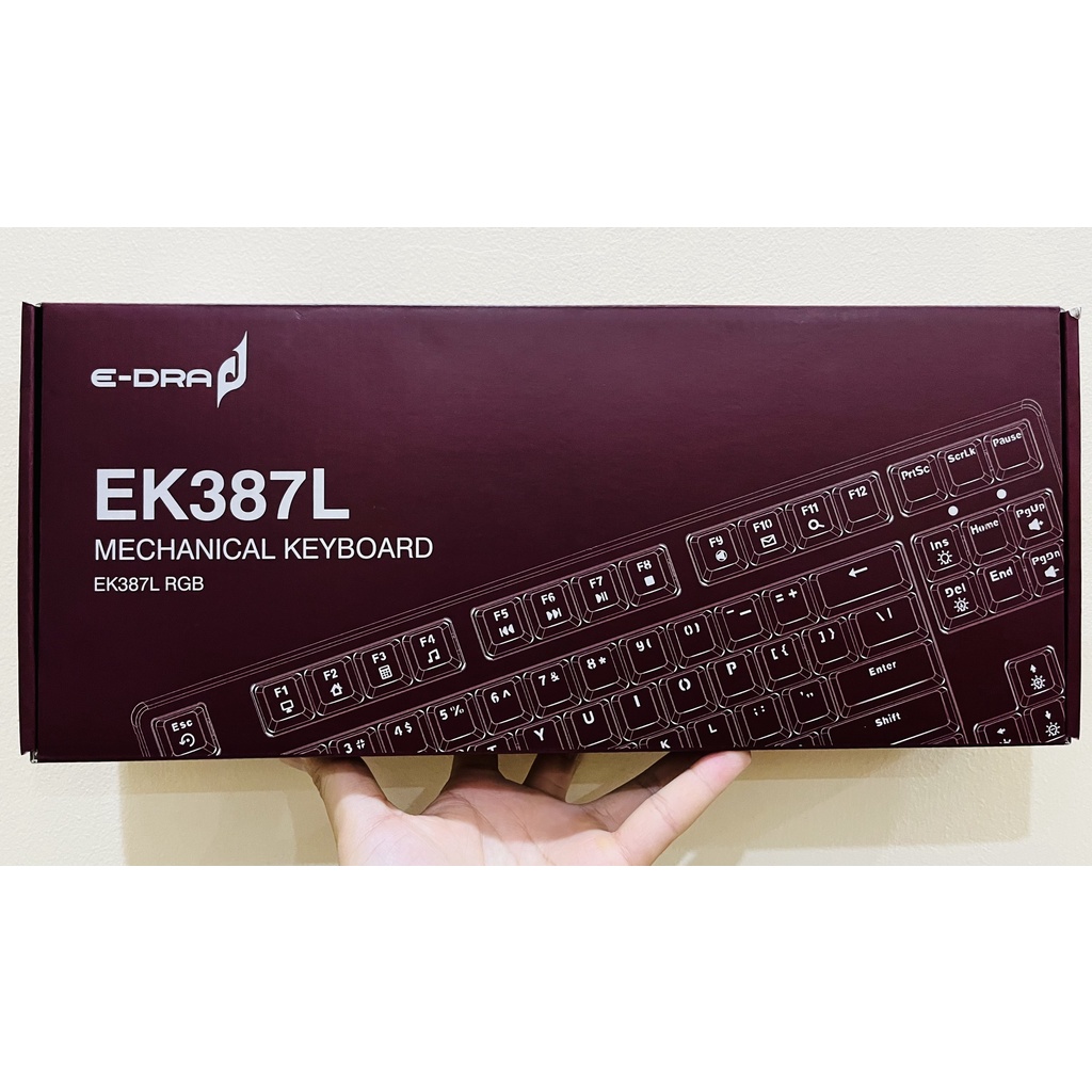 Bàn Phím Cơ E-Dra EK387L RGB - Hàng Chính Hãng Hưng Long
