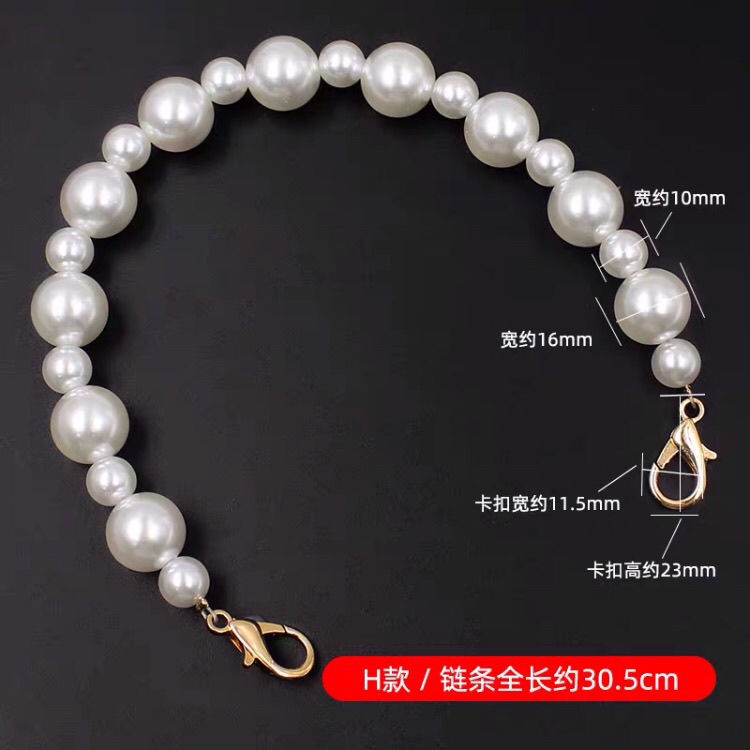 Dây đeo túi xách đính hạt ngọc trai giả thời trang cao cấp cho nữ