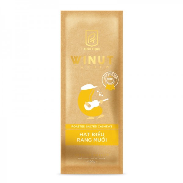 HẠT ĐIỀU RANG MUỐI BÓC VỎ LỤA WINUR 100GR