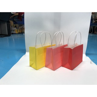 Combo 10 Túi quai giấy KT02T - nhiều màu (KT: 14 x 18 x 8)