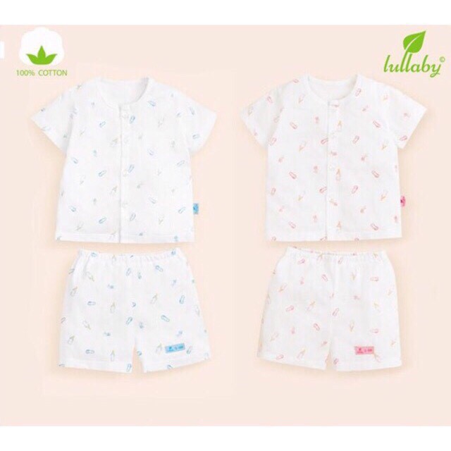 Bộ đồ cộc tay sơ sinh Lullaby