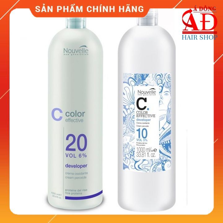 [Chính hãng] [Siêu rẻ] Kem oxy trợ nhuộm Nouvelle chính hãng Ý 1000ml