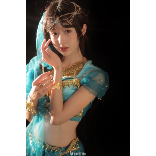 Trang phục ba tư công chúa có sẵn ( tặng kèm vòng đầu đơn giản + voan nhỏ )