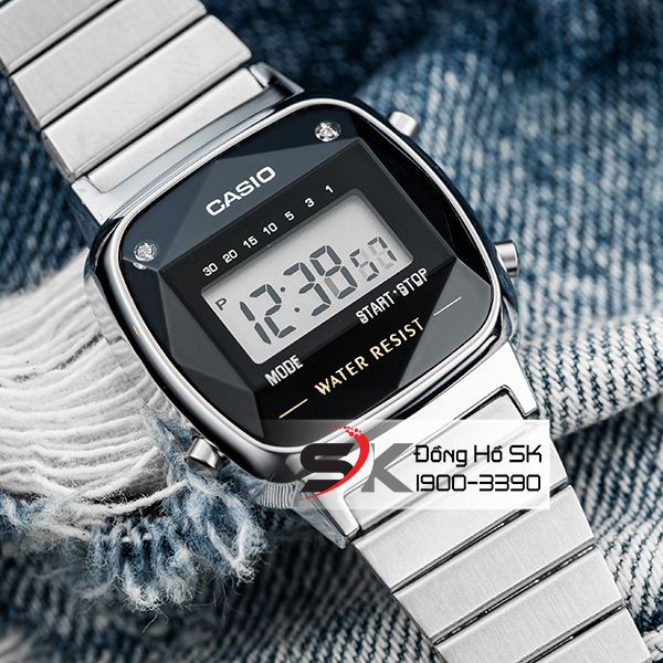 Đồng Hồ Nữ CASIO Chính Hãng Anh Khuê LA670WGAD-1DF Diamond Mạ Vàng Và LA670WAD-1DF Màu Bạc