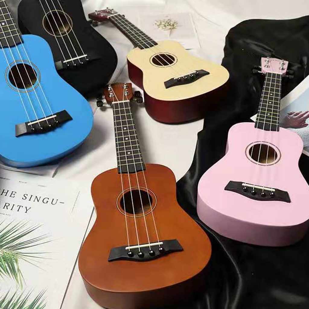 Đàn Ukulele 4 Dây Bằng Gỗ Cho Người Mới Bắt Đầu