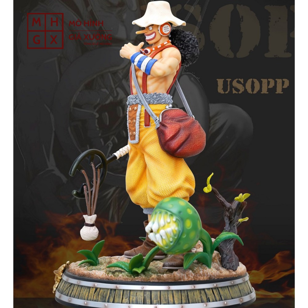 Mô hình One Piece  Ussop cao 38cm , có đèn led ở base + remote , figure one piece ussop , mô hình giá xưởng