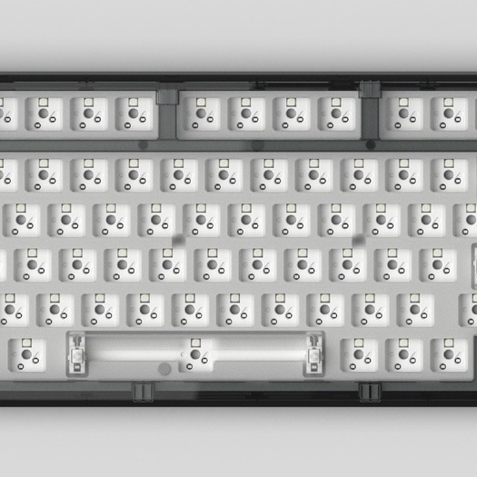 Bộ kit bàn phím cơ FL-Esports Q75 Crystal Grey  - Hàng chính hãng