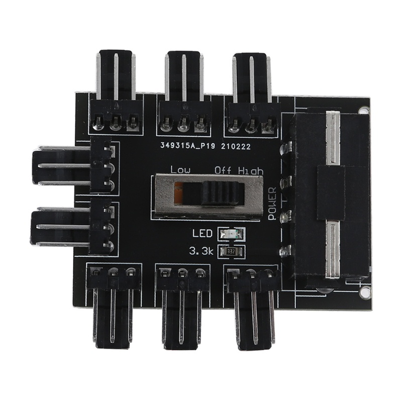 Dây Cáp Chia Cổng Quạt Tản Nhiệt 1 Sang 8 3Pin Pwm 12V 4PIN / SATA