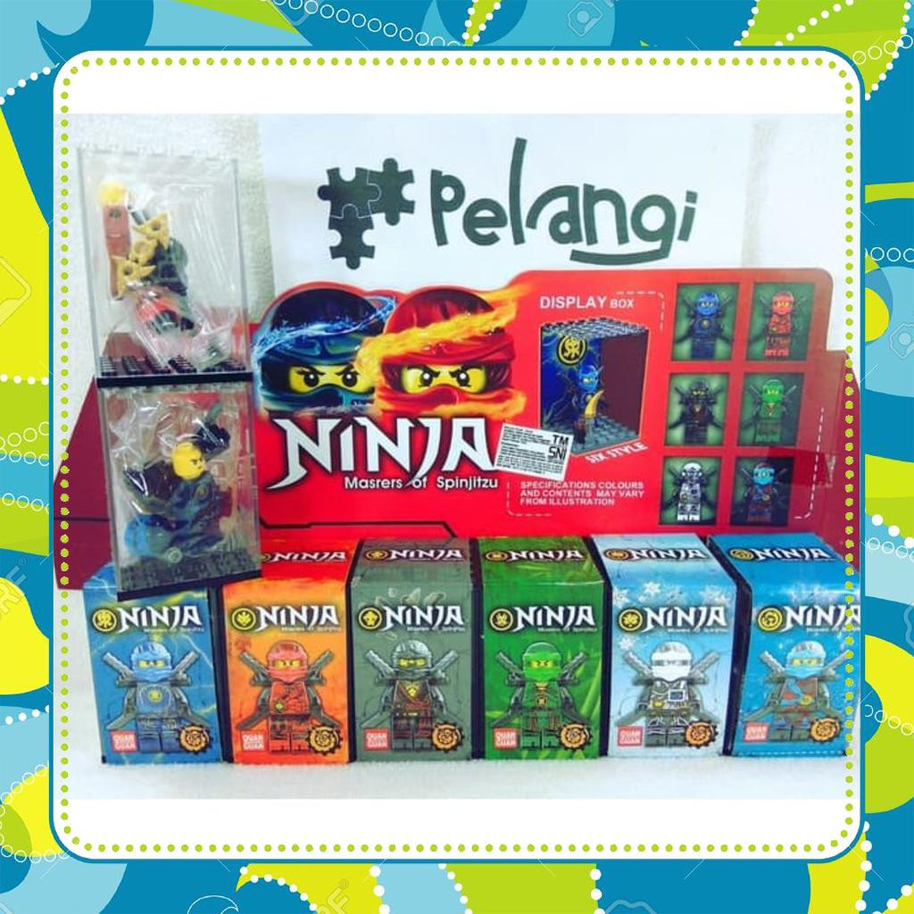 [Đồ Chơi Giá Rẻ] Đồ chơi lắp ráp lego ninjago display box ninja kèm hộp trưng bày cho mỗi nhân vật