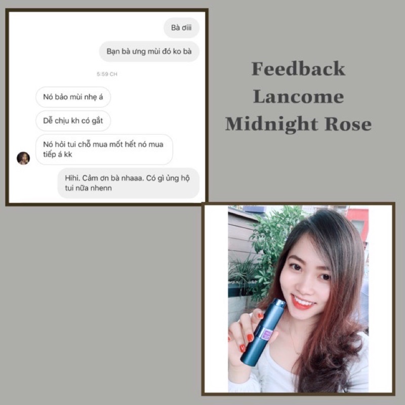 LC MIDNIGHT ROSE - Nước hoa mini 20ml