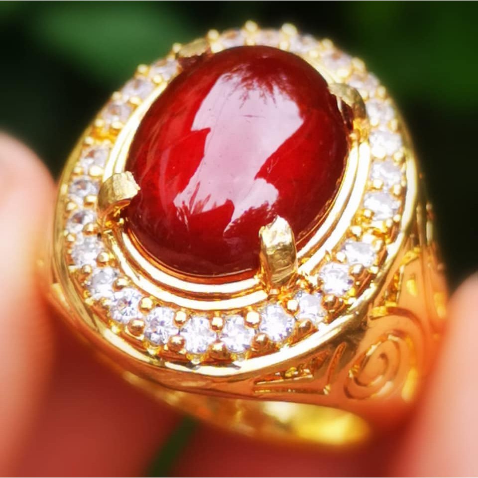 Nhẫn Đính Đá Garnet