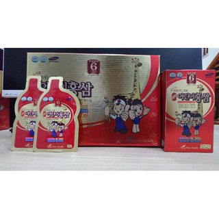 Hồng Sâm Baby Hươu Cao Cổ Gold Kids Hàn Quốc 20ml x 30 Gói Chính Hãng