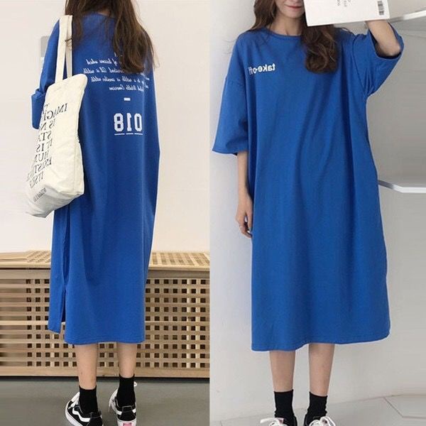 JSC Đầm Ngủ Dáng Rộng Tay Ngắn Plus Size Thời Trang Xuân Thu Cho Nữ