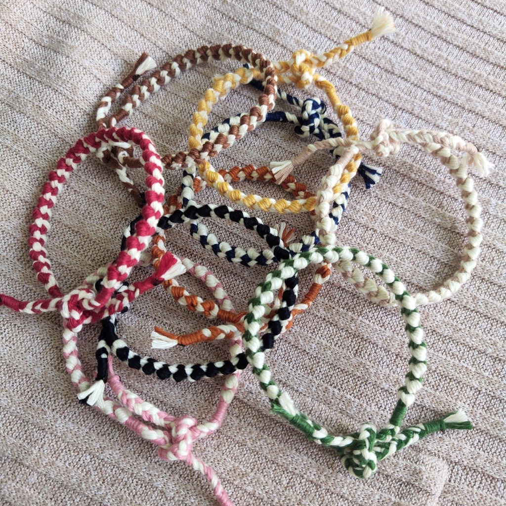 Vòng zigzag hai màu đơn giản