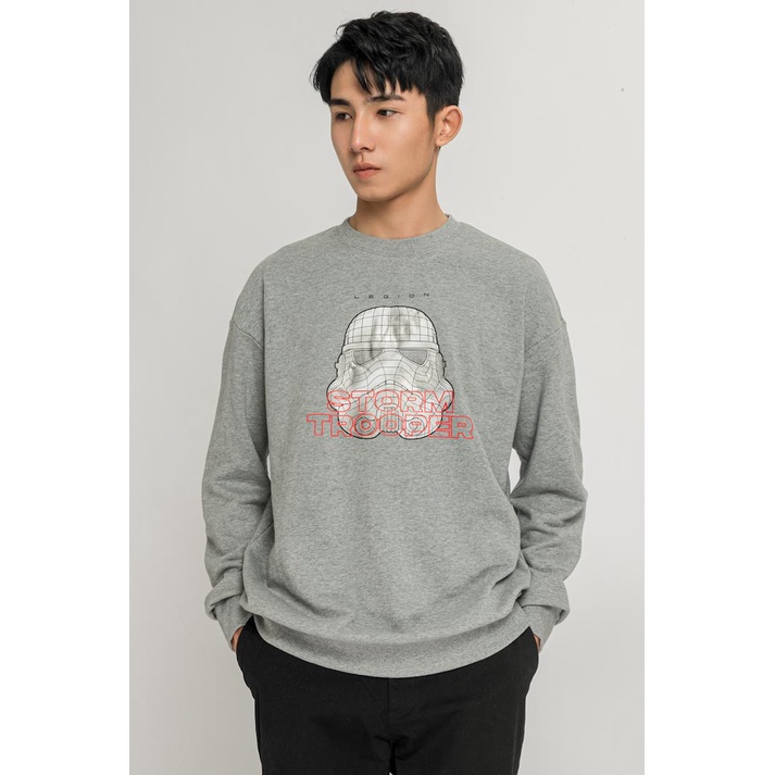 Áo Nỉ BOO Unisex Dáng Oversize In Graphic Starwars Strom Trooper