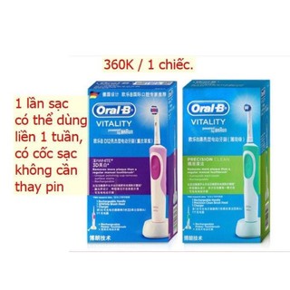 Bàn chải đánh răng điện OralB D12 tặng kèm hộp đựng