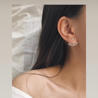 Mẫu mới nhất - khuyên tai 2 trong 1 - silvergo
