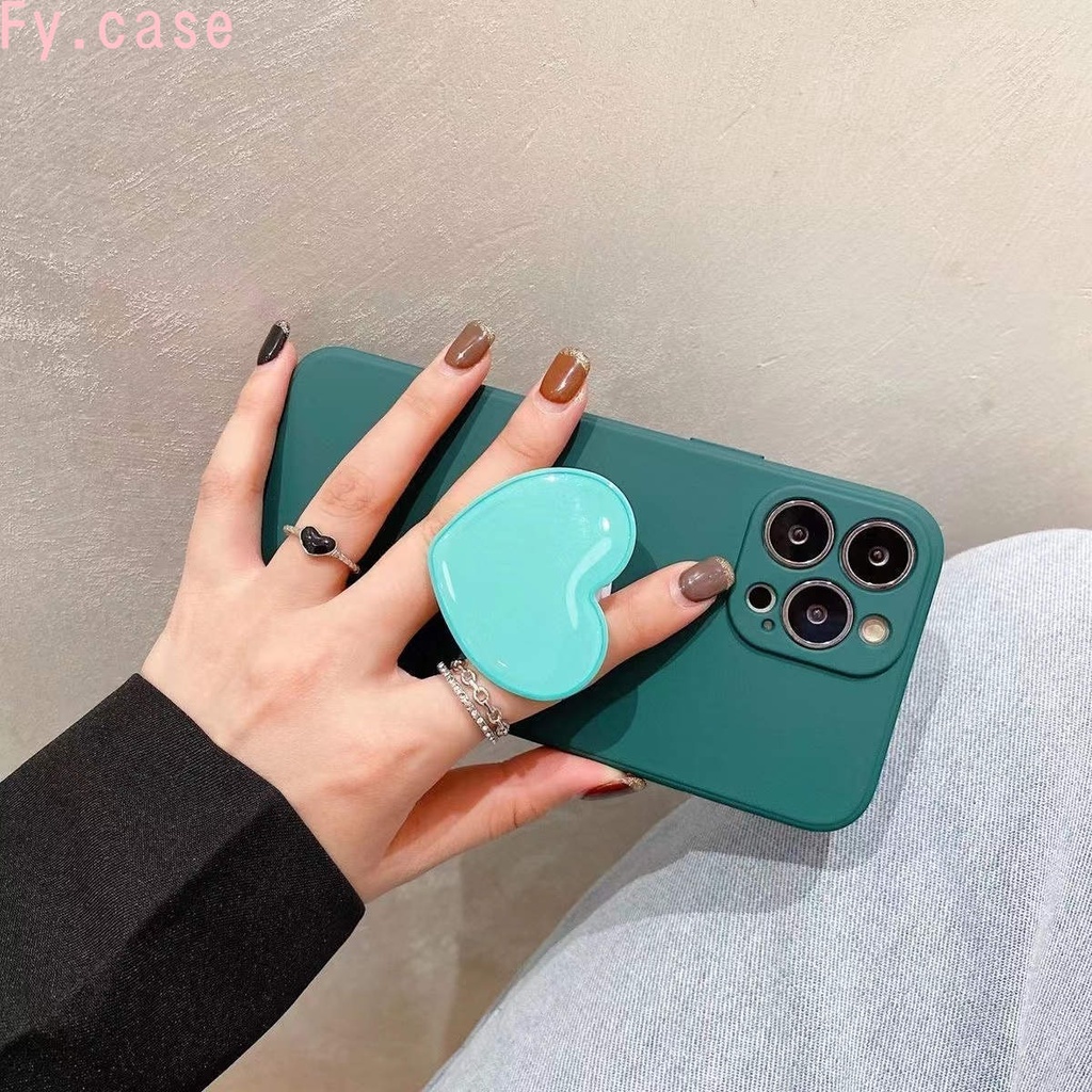 Ốp Điện Thoại Silicone Mềm Có Giá Đỡ Cho OPPO A57 4G 2022 A53 A92 A95 A52 A54 A15 A16 A16K A5 A9 2020 A3S A5S A37 A83