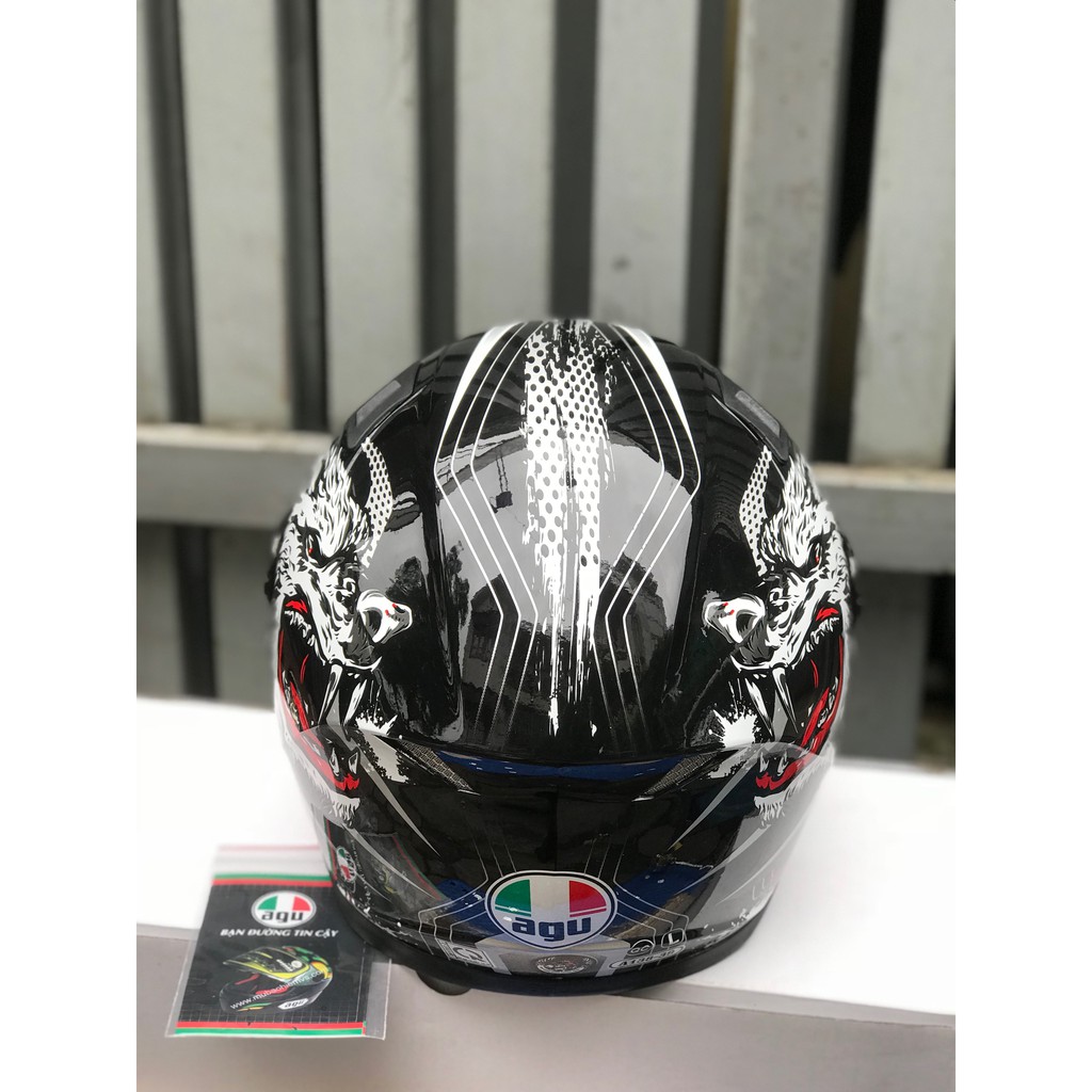 Mũ bảo hiểm full face AGU sói