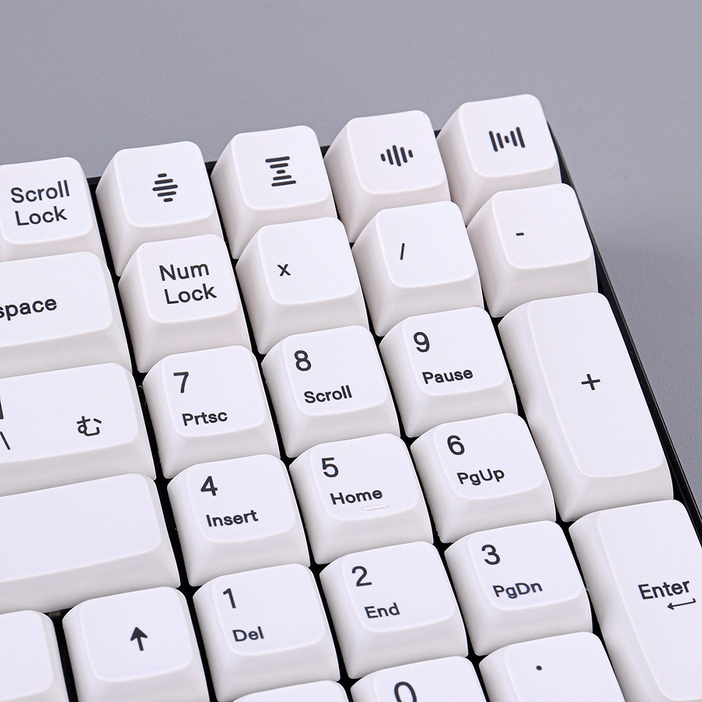 Pot Nắp Bàn Phím Nhuộm 122 Phím mda Màu Trắng Tối Giản Cá Tính Cho Bàn Phím Cơ Gmk pro / gk61