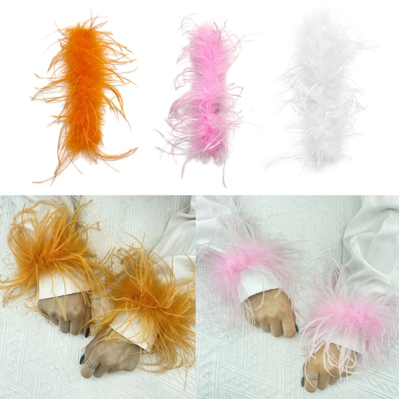 Flgo Vòng Tay Dây Buộc Tóc Hình Lông Vũ Quyến Rũ