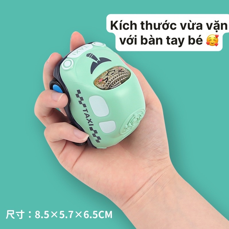 Hộp 8 xe ô tô chạy đà quán tính cho bé chủ đề phương tiện giao thông