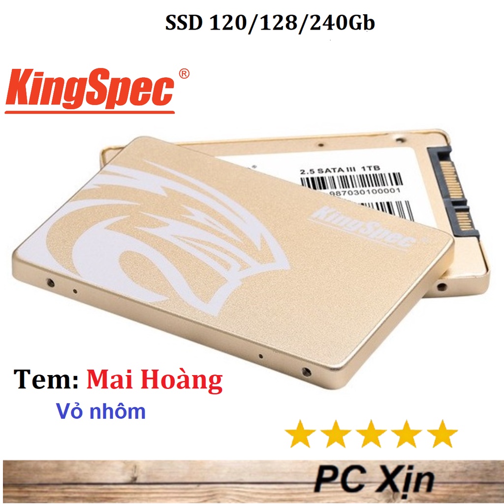 Ổ Cứng SSD Kingspec 120GB / 128GB / 240GB P4-120 2.5 Sata III- ( Vỏ Nhôm )