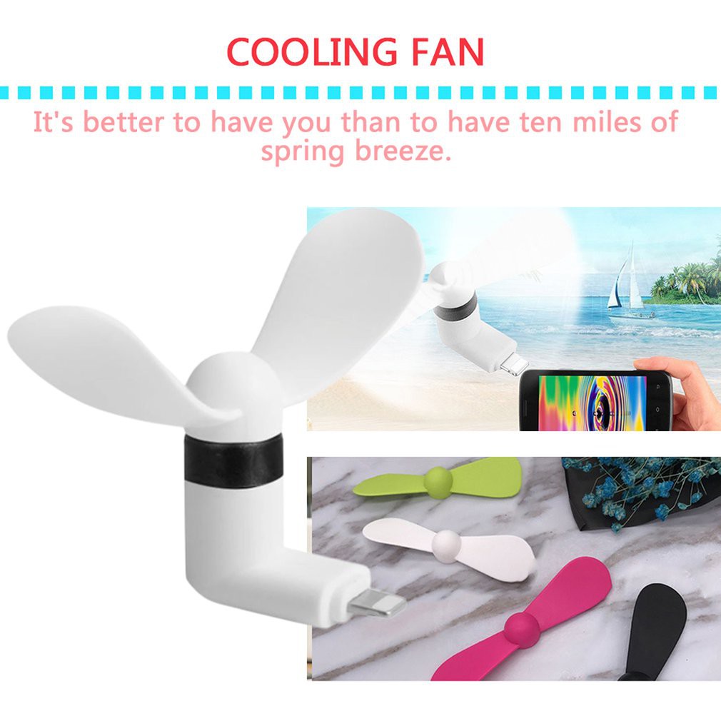 Quạt mini siêu nhẹ kết nối cổng USB dành cho iPhone | BigBuy360 - bigbuy360.vn