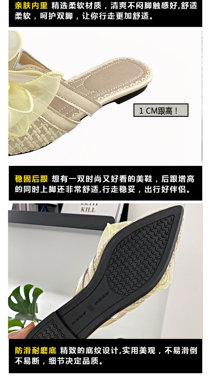 Giày Búp Bê Mũi Nhọn Đính Nơ Xinh Xắn Cho Nữ | BigBuy360 - bigbuy360.vn