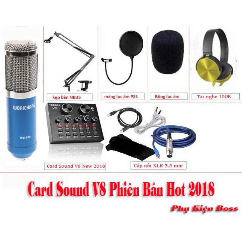 Trọn bộ live stream thu âm v8   mic bm900