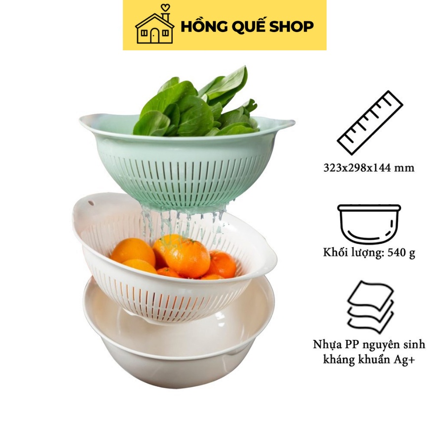 Bộ thau rổ cao cấp inochi dùng cho nhà bếp