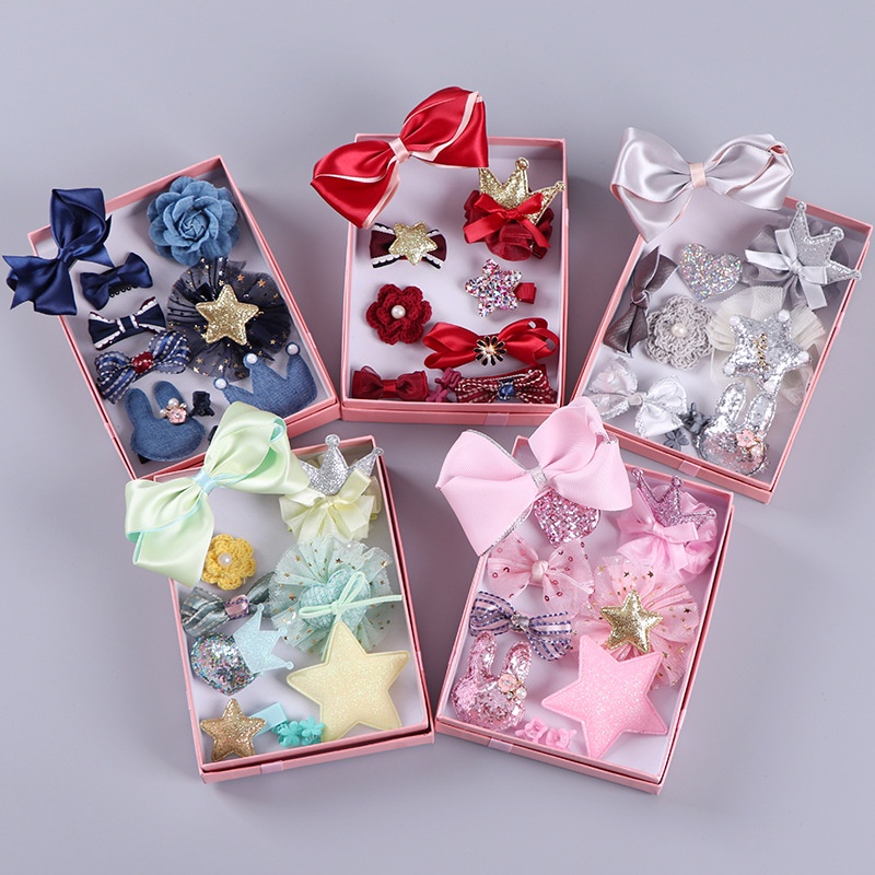 Set 10 Kẹp Tóc Xinh Xắn Cho Bé Gái 2022