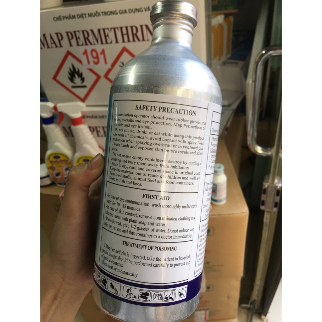 Thuốc diệt muỗi Permethrin 50EC 1L - Chocopet shop