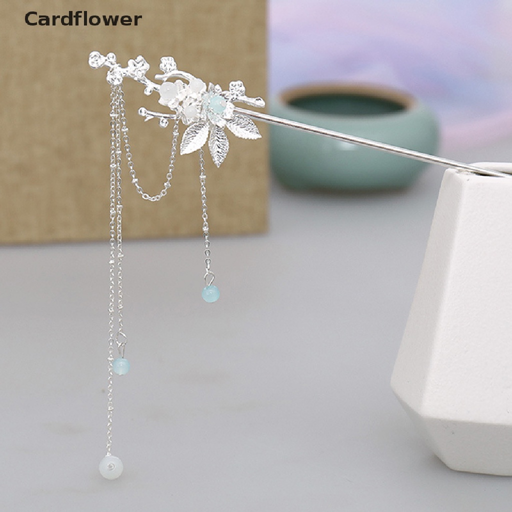 &lt; Cardflower &gt; Trâm Cài Tóc Tua Rua Dài Pha Lê Phong Cách Trung Hoa Cổ Điển Mới Dành Cho Cô Dâu Noiva Tiệc Cưới