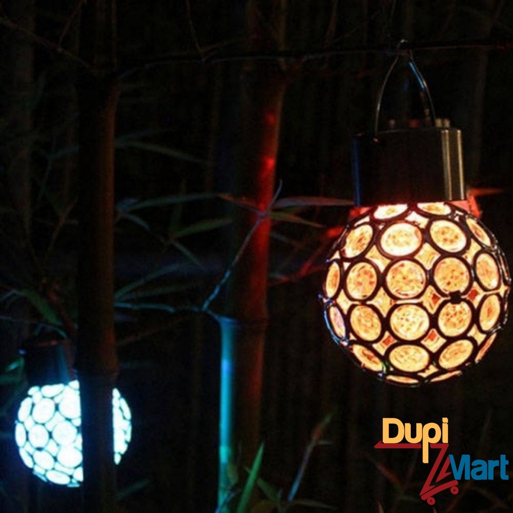 Đèn Led Cầu Đổi Màu Decor Trang Trí Treo Ngoài Trời Sân Vườn Sử Dụng Năng Lượng Mặt Trời