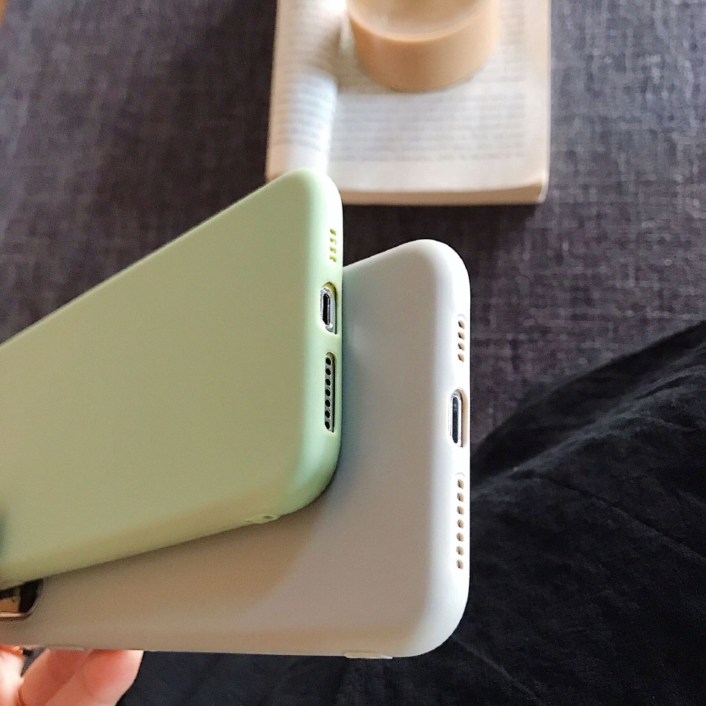 Ốp lưng điện thoại bằng Silicone màu trơn dành cho Iphone XR XSmax X 6 7 8 6plus 8plus 11 11Promax 11Pro | BigBuy360 - bigbuy360.vn