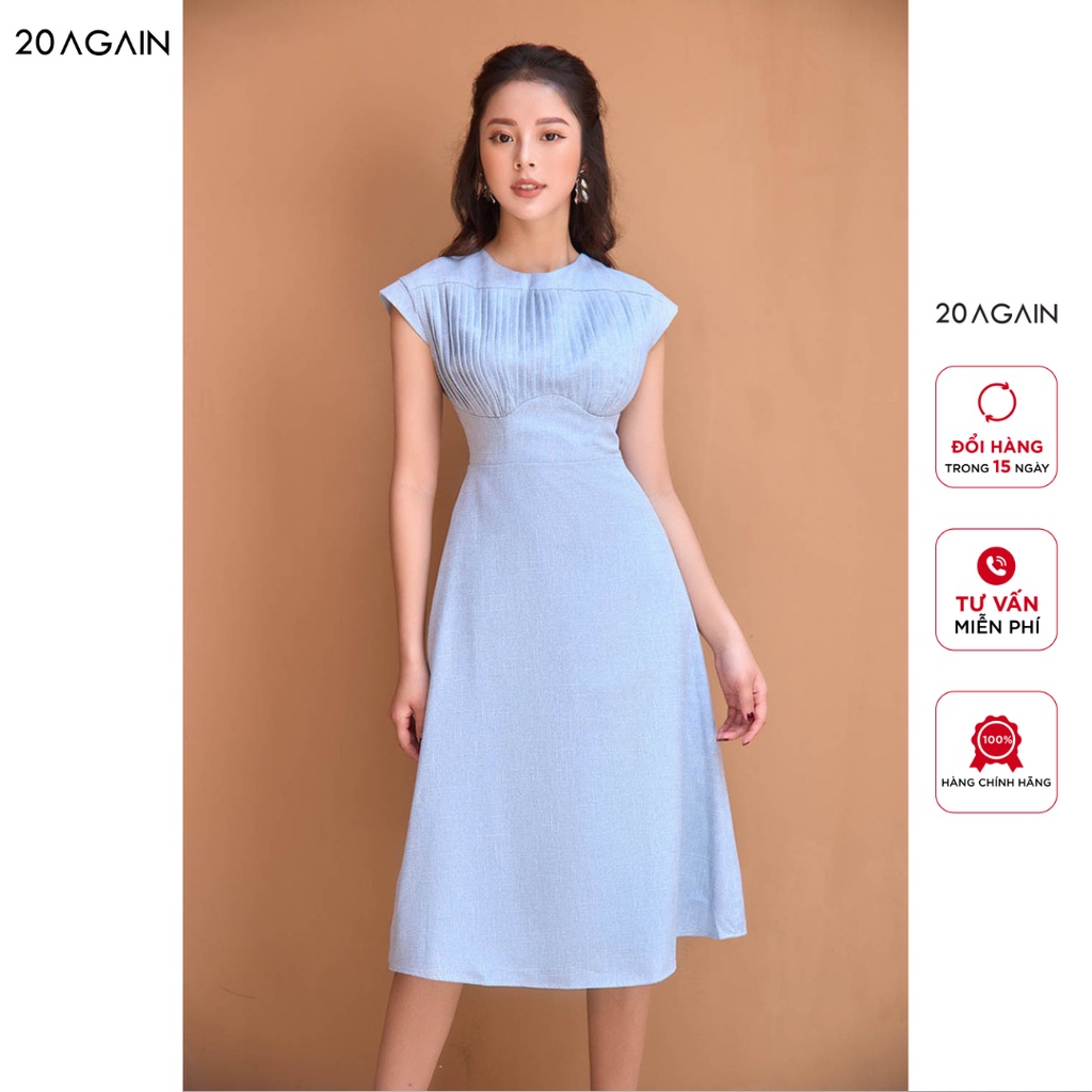 Đầm Xòe Xếp Ly Thân Trên 20AGAIN thiết kế đơn giản nhưng trẻ trung DEA1232