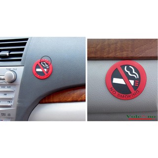Logo No Smoking dán taplo xe hơi (RẺ VÔ ĐỊCH)