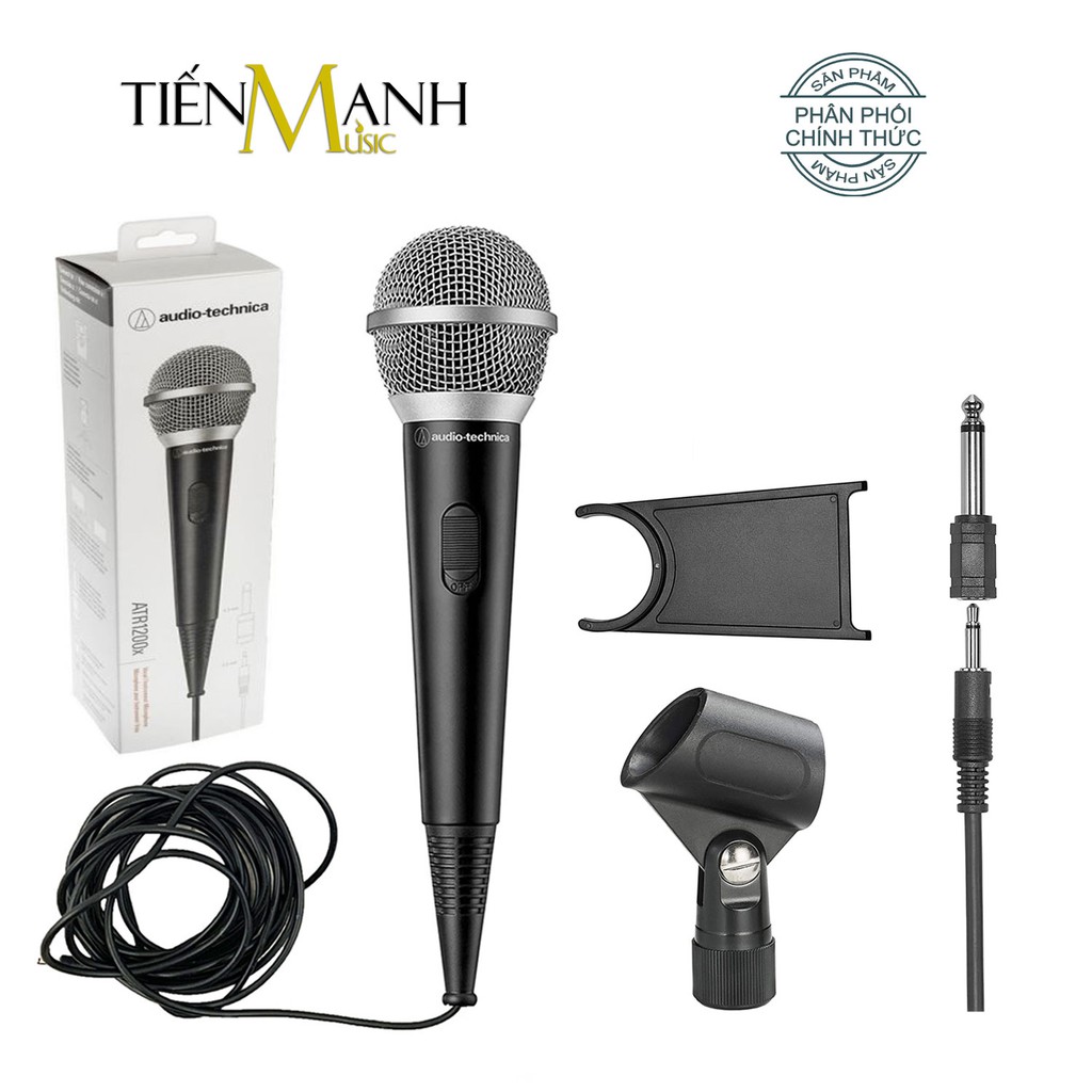 [Chính Hãng Japan] Mic Hát Karaoke Audio Technica ATR1200X - Có Dây 5m Thu Âm Vocal Micro Dynamic Biểu Diễn Microphone