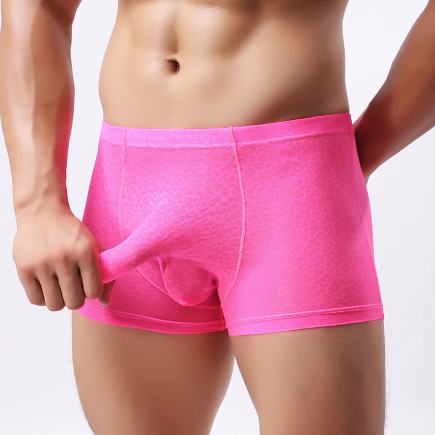 Quần lót boxer nam viền ren underwear