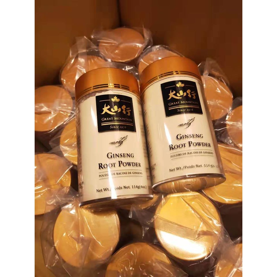 Bột Nhân Sâm Củ Canada  Great Mountain 114 gram/ Hộp Vùng Núi Tuyết Ontario